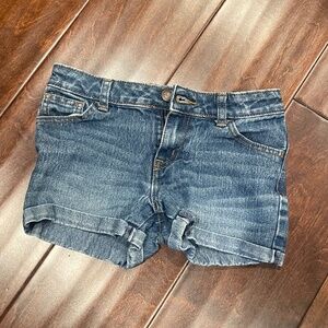 Girl's Denim Shorty Shorts